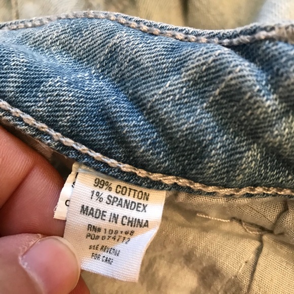 RSQ Distressed Denim Shorts Maui High Rise Cut Off - Picture 8 of 11